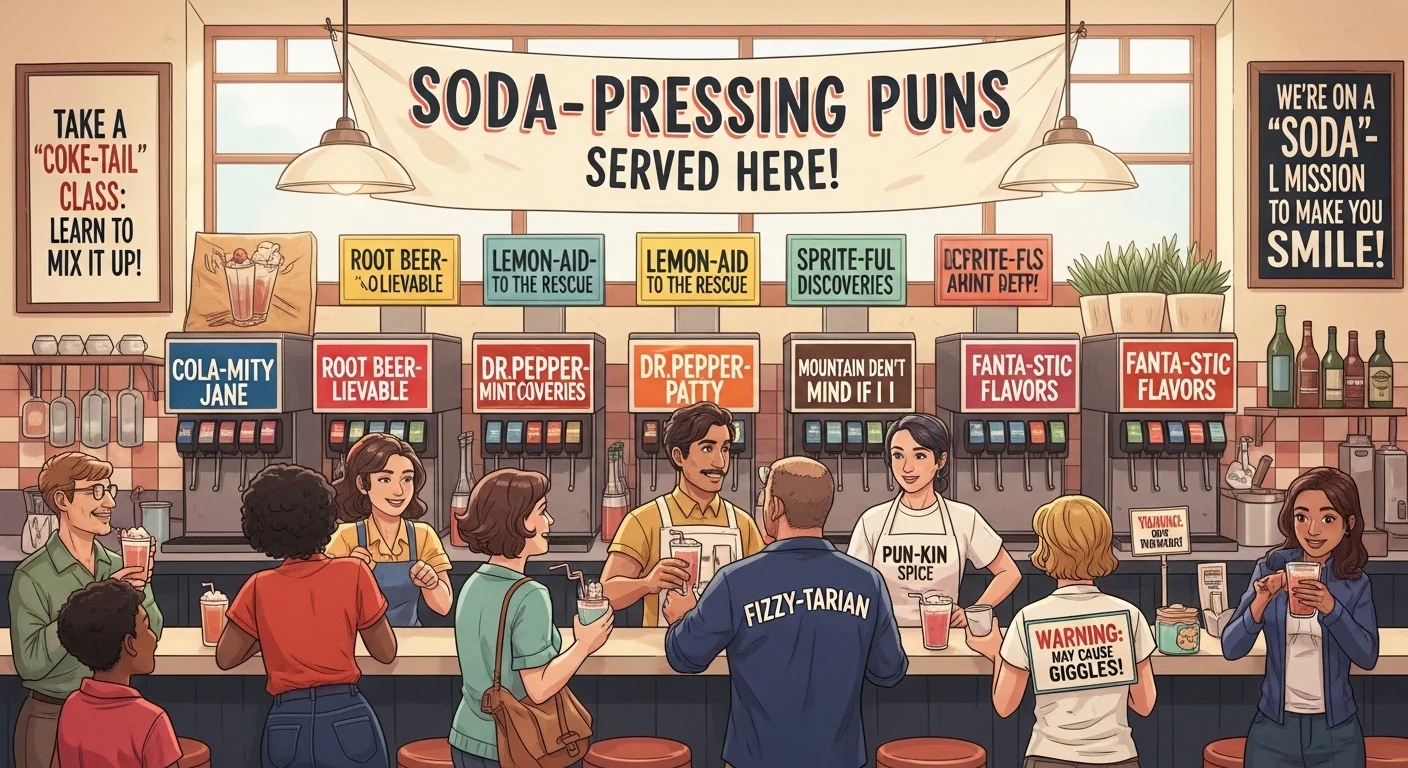 soda pop puns funny 