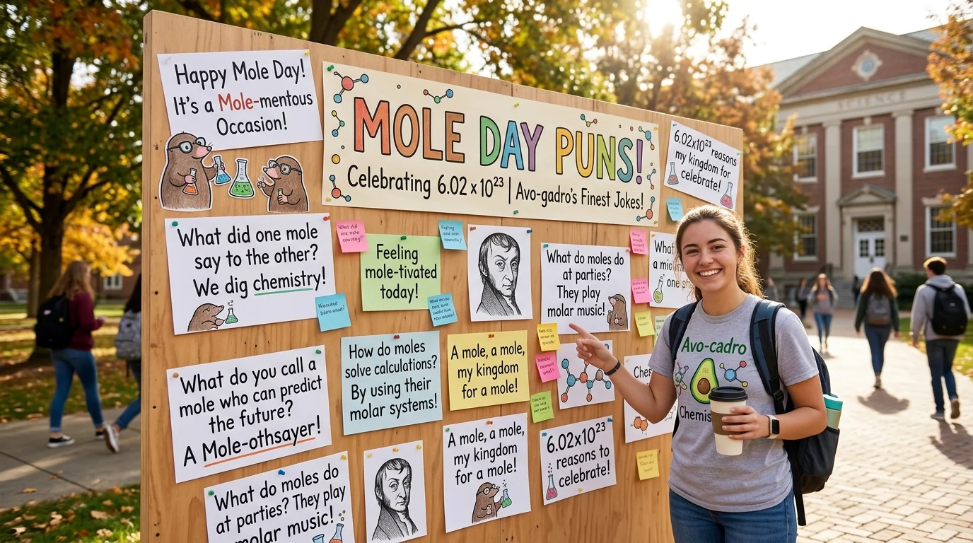 Best Mole Day puns