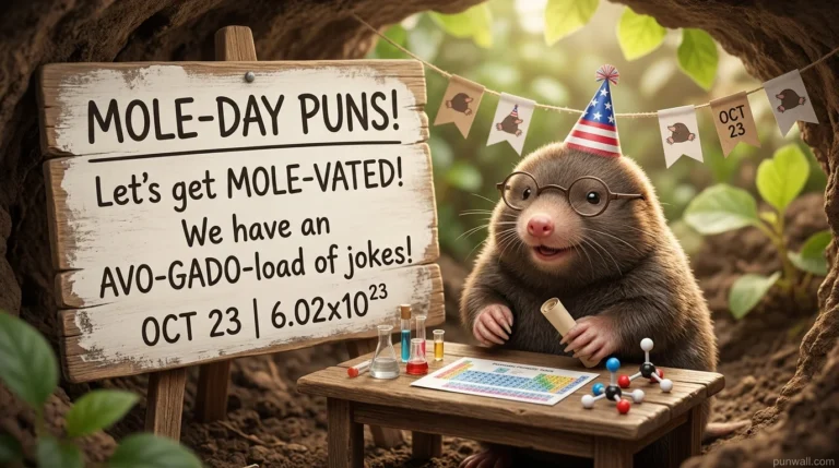 Mole Day Puns