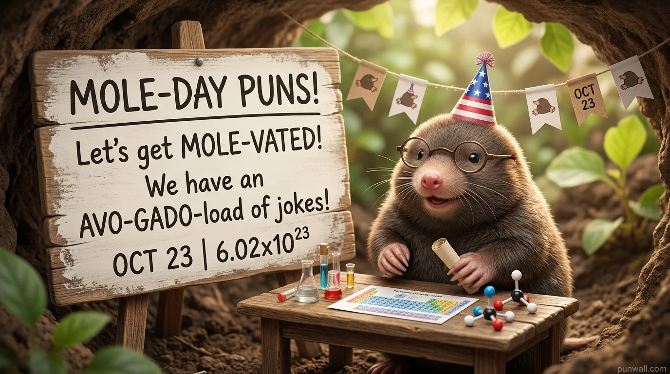 Mole Day Puns