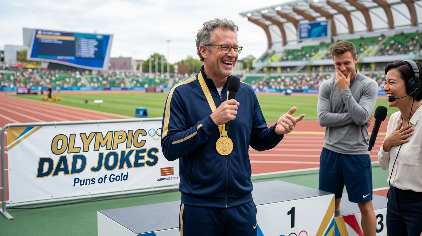 Olympic dad jokes funny
