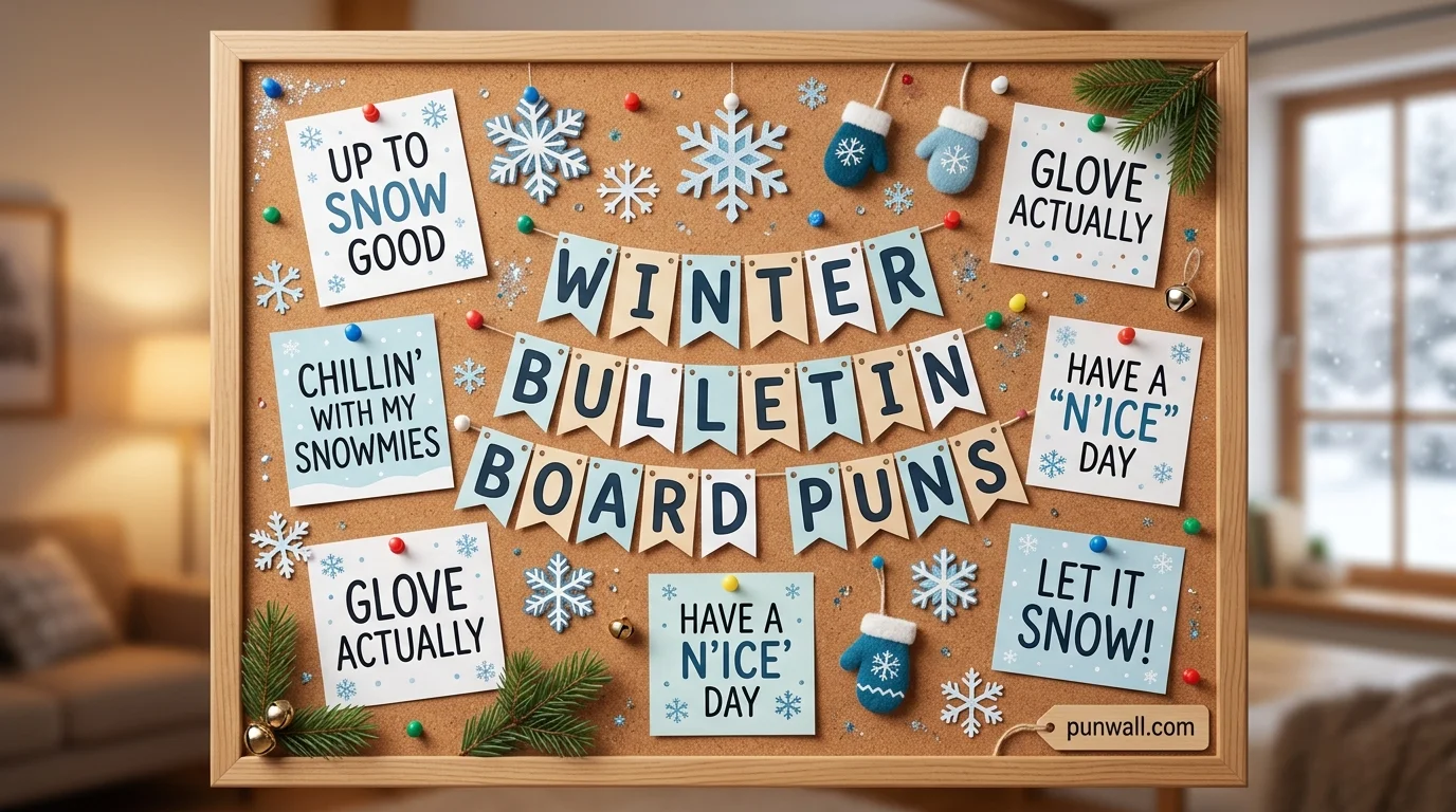 Winter Bulletin Board Puns